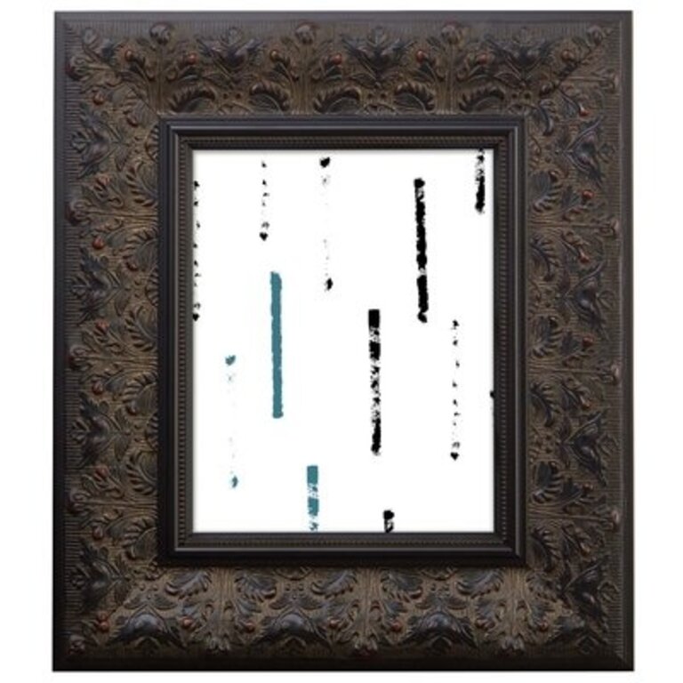 Woodvale Embossed Wood Single Picture Frame Color: Walnut, Picture Size: 24" x 32"