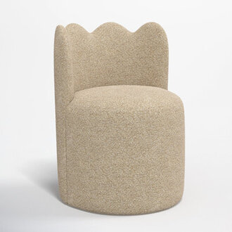 Wavy Back Dining Chair Upholstery Color: Dolly Toast