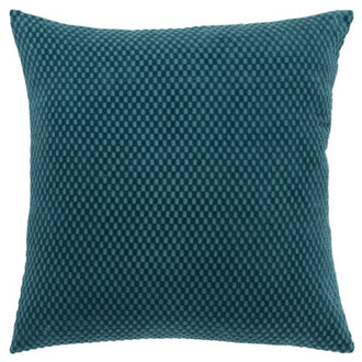 Zoya 100% Cotton Lumbar Rectangular Pillow Cover Only Color: Teal