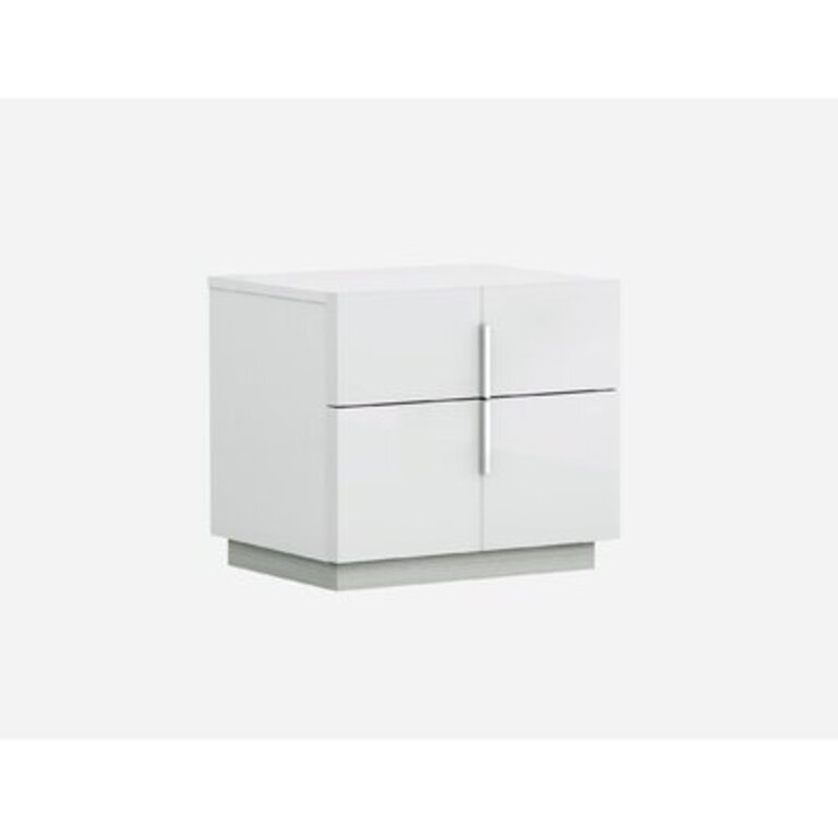Mcgoldrick 2 Drawer Nightstand in White