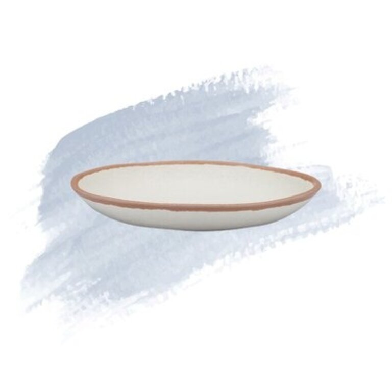 Kya 8" Salad Plate Color: Brown/Cream