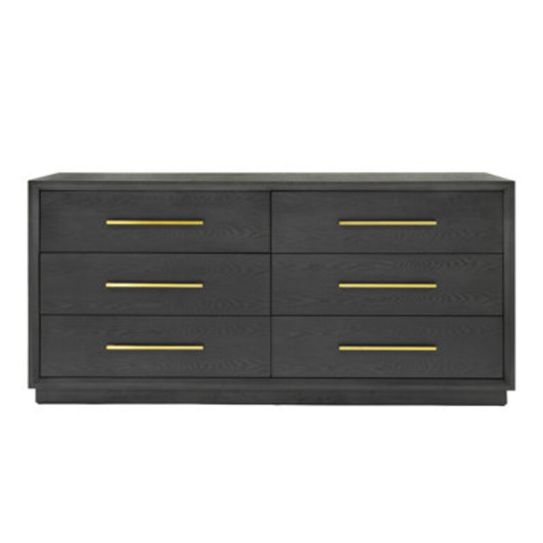 Langley 6 Drawer 67.99" W Dresser Color: Gray