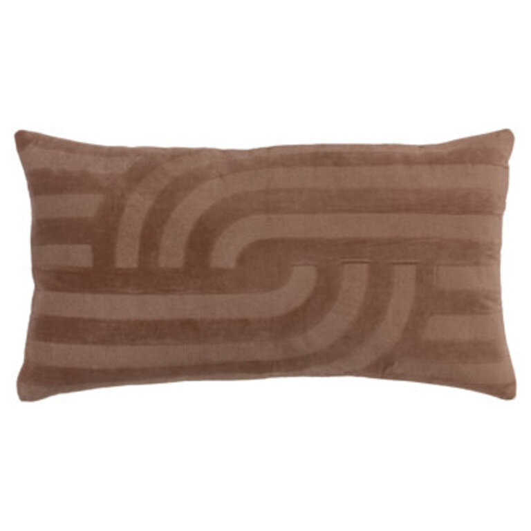 100% Cotton Throw Pillow (Poly Filled) Color: Camel