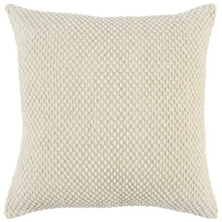 Saskia Cotton Throw Pillow Cover & Insert Color: Natural