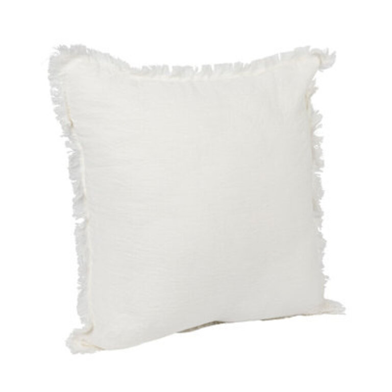 Duna Linen Throw Square Pillow Cover & Insert Color: Ivory