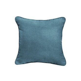 Hansah Outdoor Square Pillow Cover & Insert Color: Sunbrella Spectrum Denim, Size: 20" H x 20" W x 6" D