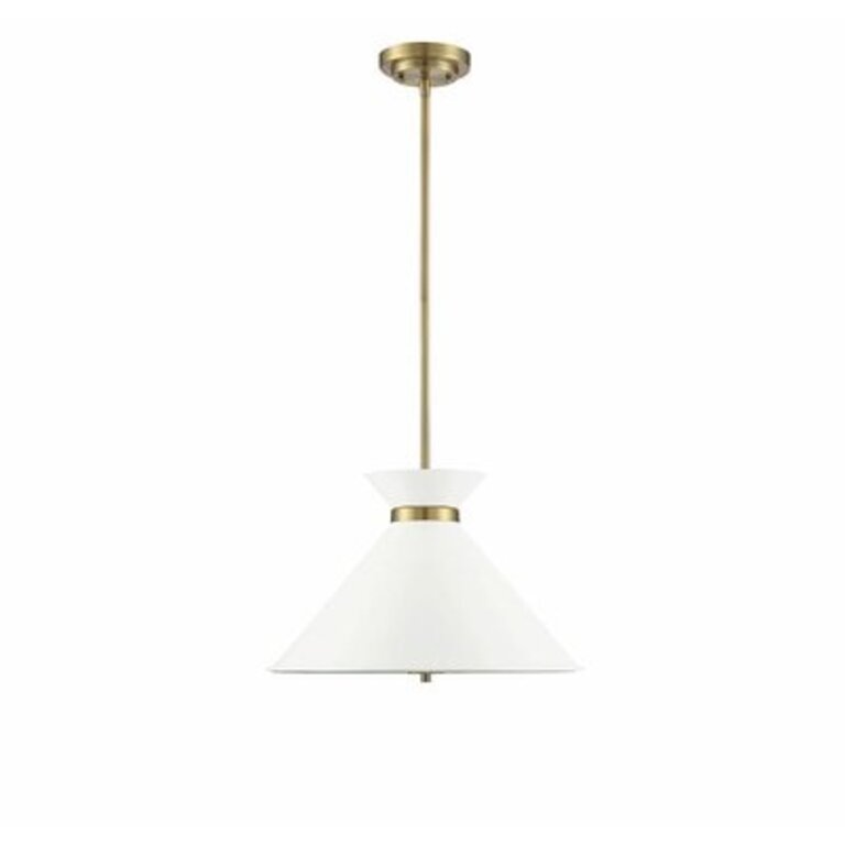Nysta 3 - Light Single Cone Pendant Shade Color: White