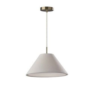 Finley Linen Pendant Shade Color: White