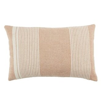 Samsa Outdoor Rectangular Pillow Cover & Insert Color: Tan/Ivory, Fill Material: Polyfill
