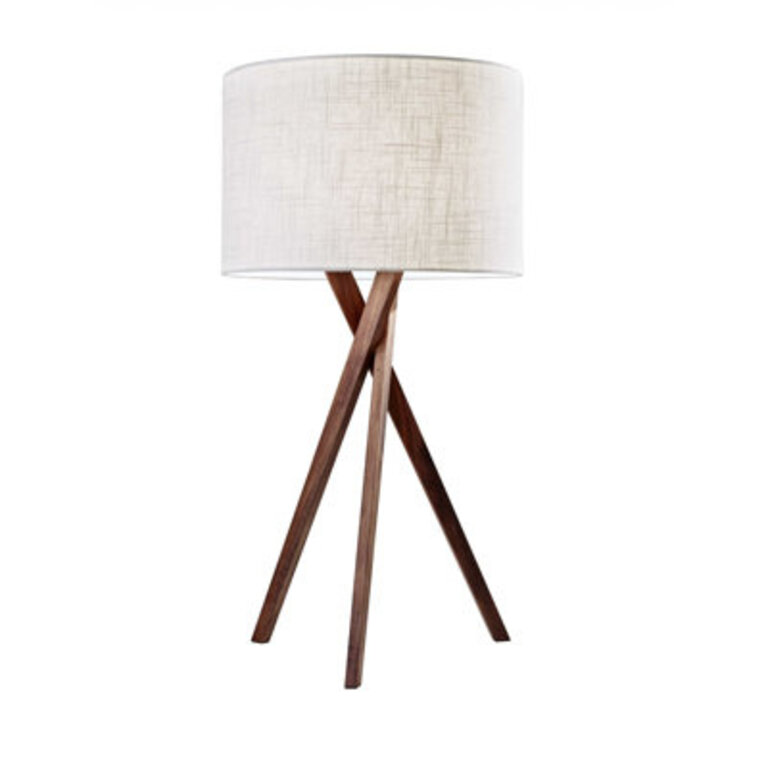 Harcourt 29.5" Light Walnut Tripod Table Lamp