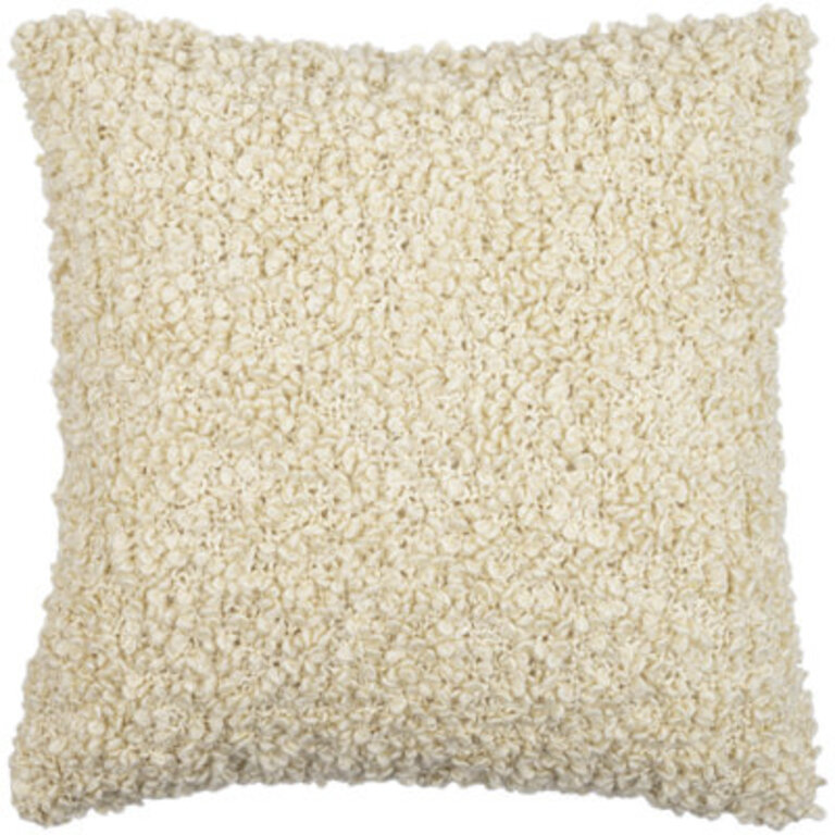 Anella Throw Square Color: Light Ivory, Size: 20"H x 20"W, Fill Material: Polyester/Polyfill
