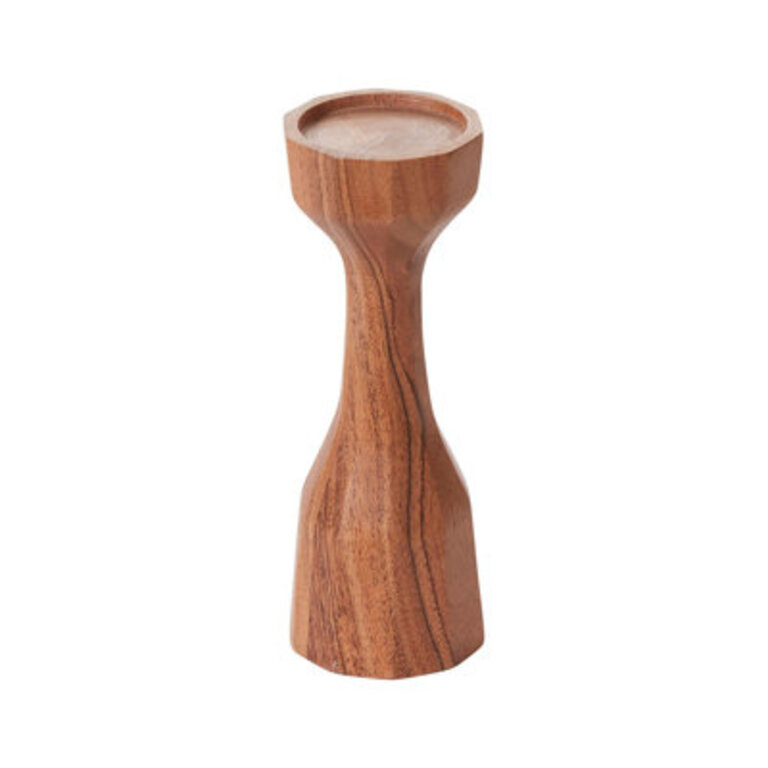 Dorielle 6" Wood Tabletop Candlestick