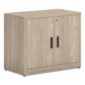 HON  10500 Series Storage Cabinet With Doors, Two Shelves, 36" X 20" X 29.5", Kingswood Walnut