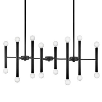 Jamir AllModern Millie Linear Chandelier Finish: Black