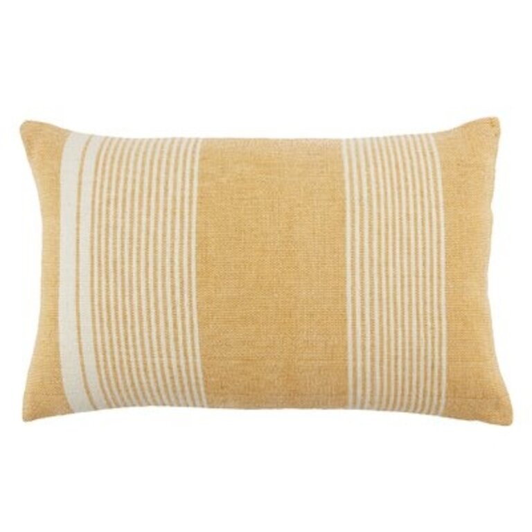 Samsa Outdoor Rectangular Pillow Cover & Insert Color: Gold/Ivory, Fill Material: Polyfill