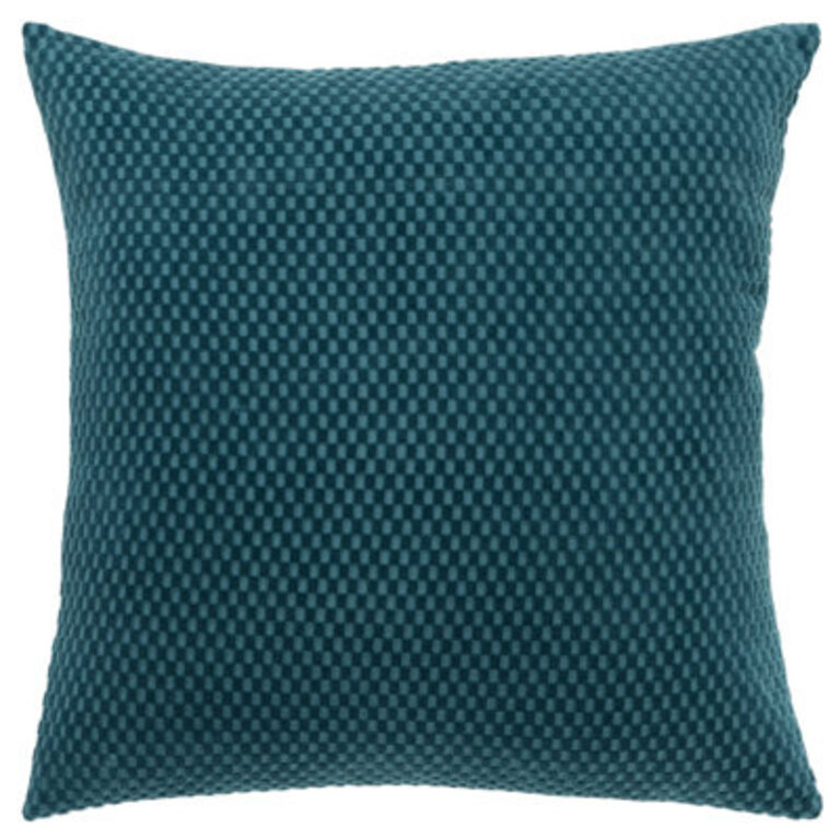 Zoya 100% Cotton Lumbar Rectangular Pillow Cover Only Color: Teal