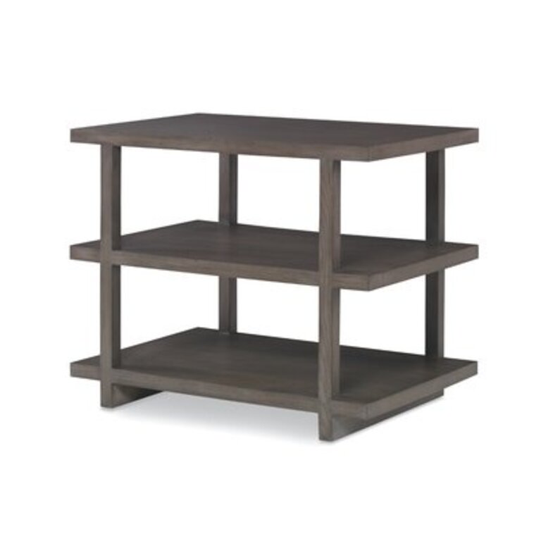 Curate Sled End Table with Storage Color: Mink Gray