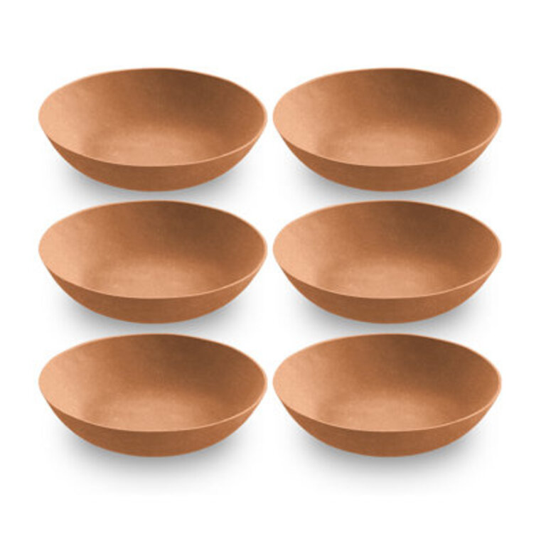 Laya Melamine Pasta Bowl Color: Terra Cotta