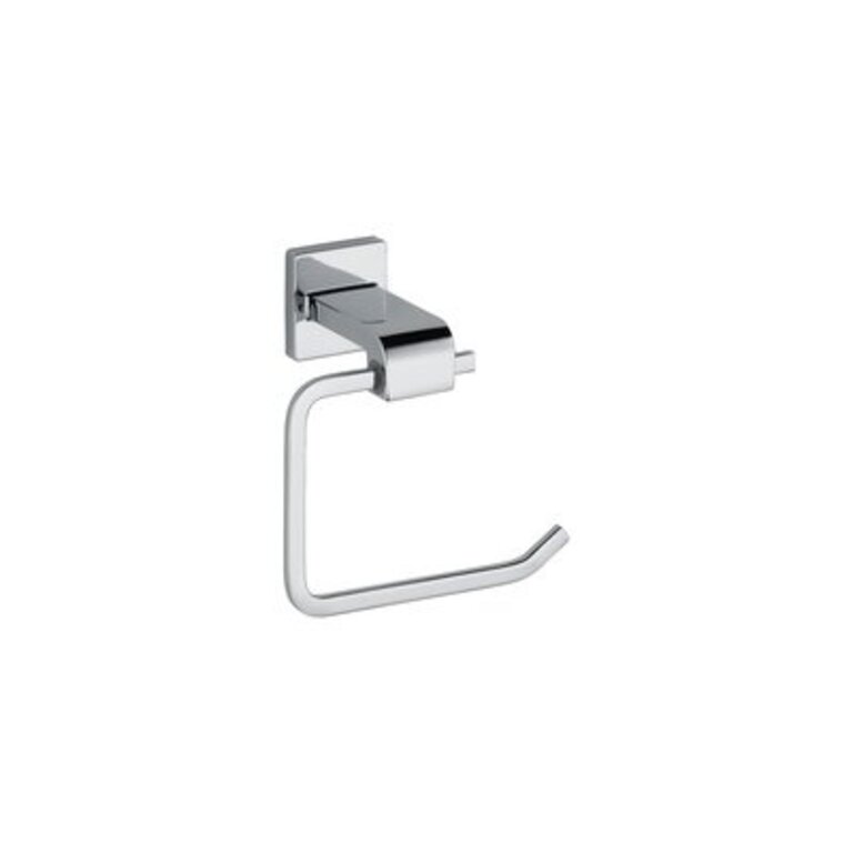 Ara Wall Mount Open Square Toilet Paper Holder Bath Hardware Accessory in Polished Chrome Finish: Chrome