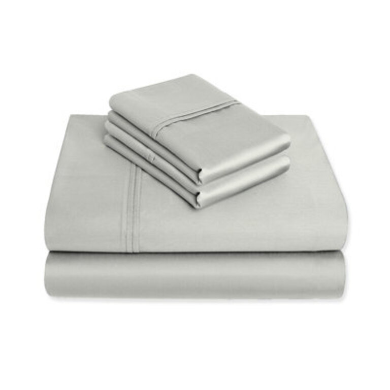 Kal 100% Cotton Sheet Set Size: Twin, Color: Ivory