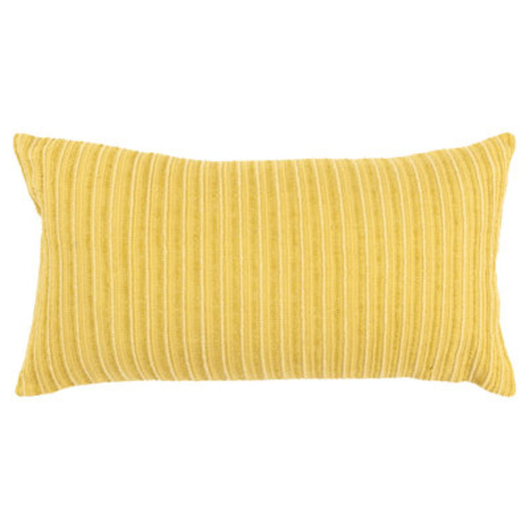 Cotton/Viscose Poly Filled Throw Pillow Color: Yellow
