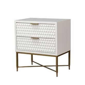 Capra 2 - Drawer Nightstand Color: White