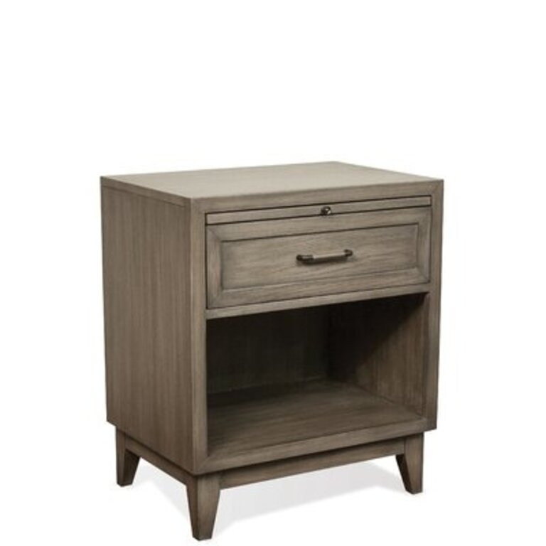 Brigit 1 Drawer Nightstand Color: Gray Wash