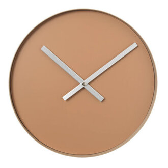 Rim Wall Clock Size: Large, Finish: Indian Tan