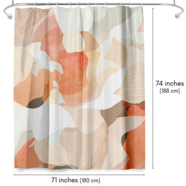 Abstract Shower Curtain Interlude by Louise Robinson