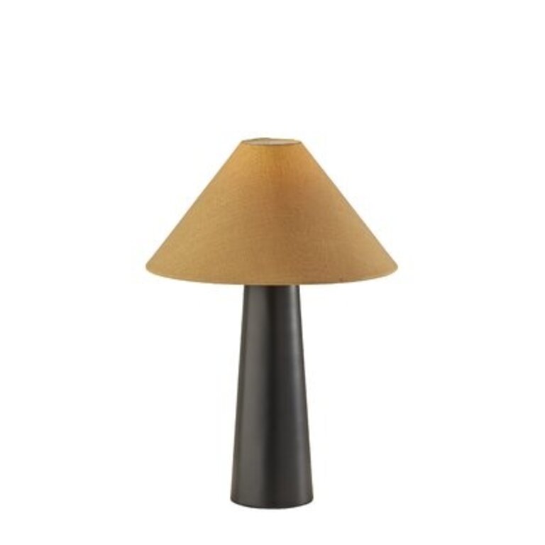 Payson 21.5'' Table Lamp Base Color: Black, Shade Color: Mustard