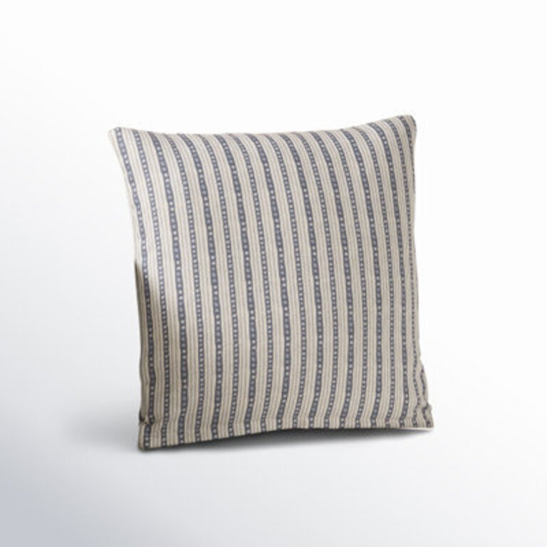Weatherford Striped Polyester Throw Pillow Color: Ink