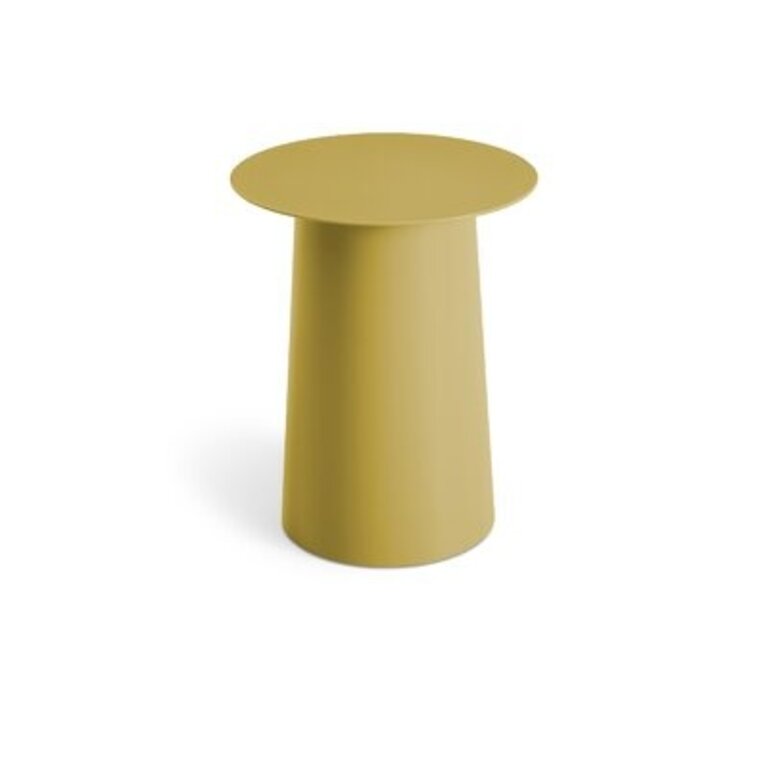Circula Side Table Color: Ochre, Size: 21" H x 17" W x 17" D