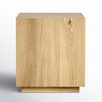 Taryn Block End Table Color: Natural