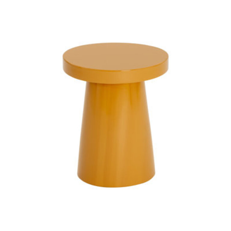 Gavan Concrete Drum End Table Top Color/Base Color: Caramel Top/Caramel Base, Size: 16.25" H x 12" W x 12" D