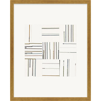Untitled (Drips:Configurations) No.2 by Beth James - Picture Frame Print Frame Color: Gold Framed, Size: 20" H x 16" W x 1.25" D