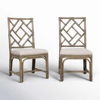 Wren Woven Side Chair Color: Gray Wash