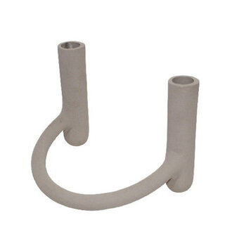 Aluminium Multi Candleholder Color: Off White