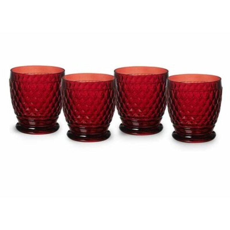 Boston 11 oz. Crystal Drinking Glass Color: Red