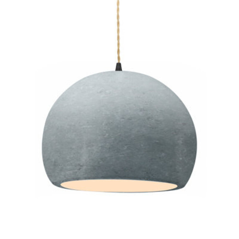 Meydan 1 - Light Single Drop Pendant Finish: Matte Black, Shade Color: Concrete, Size: 9.25" H x 12.25" W x 12.25" D