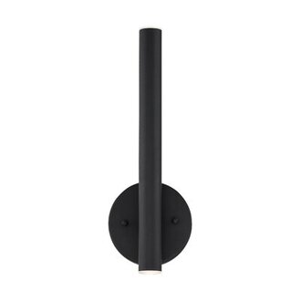 Bowning 2 - Light LED Dimmable Armed Sconce Finish: Matte Black