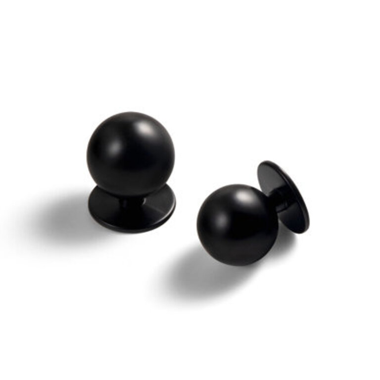 Round Knob Finish: Black, Diameter: 0.98"