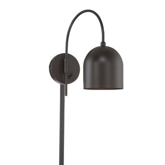Rawlins 1 - Light Plug-in Armed Sconce Finish: Oil Rubbed Bronze