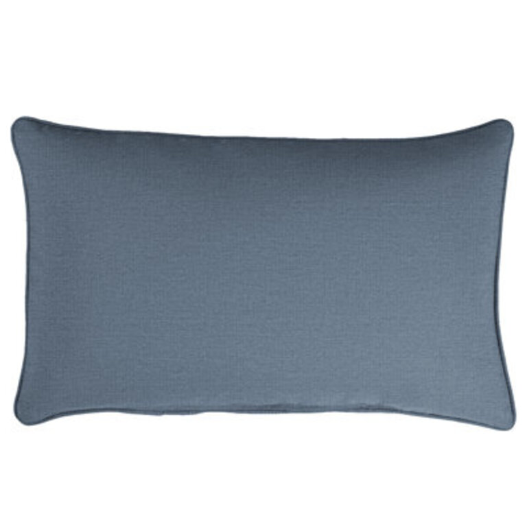 Annata Sunbrella® Lumbar Rectangular Indoor/Outdoor Pillow Cover & Insert Color: Denim