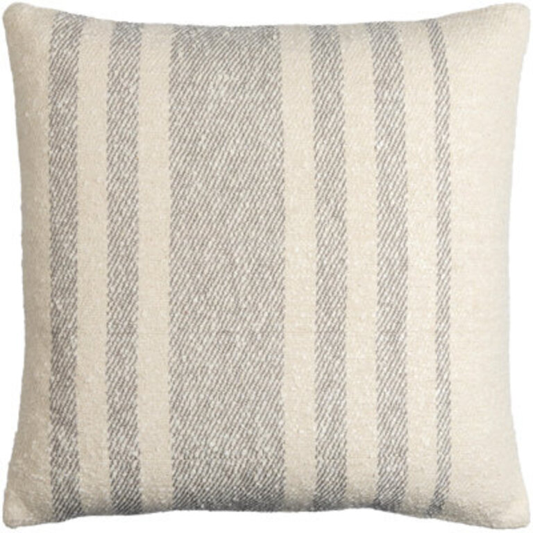 Sorden Striped Cotton Throw Pillow Color: Brown, Size: 18" x 18", Fill Material: Polyester/Polyfill