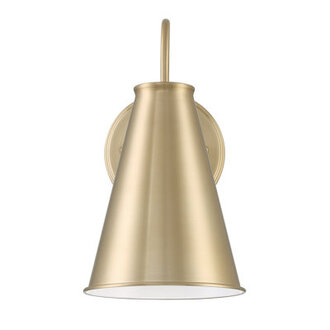 Lincoln Tapered Metal 7" Dome Dark Bronze Wall Sconce Light Finish: Brass