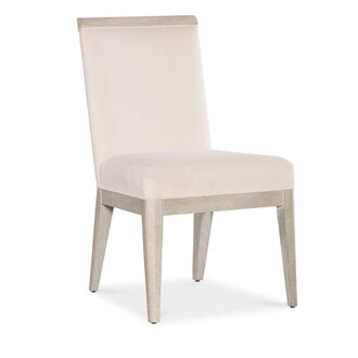 Modern Mood Full Back Side Chair Frame Color: Light Wood/Diamond