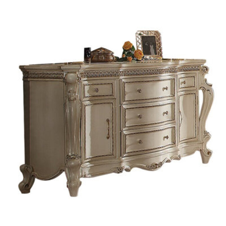 Hitton 5 Drawer Combo Dresser Color: Antique Pearl