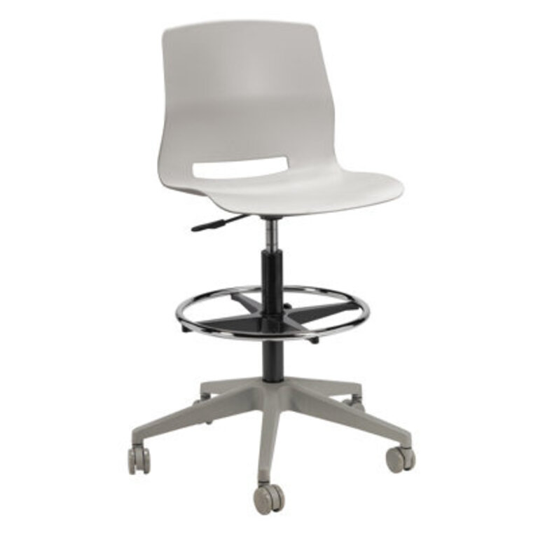 Gilliard Drafting Chair Frame Finish: Light Grey