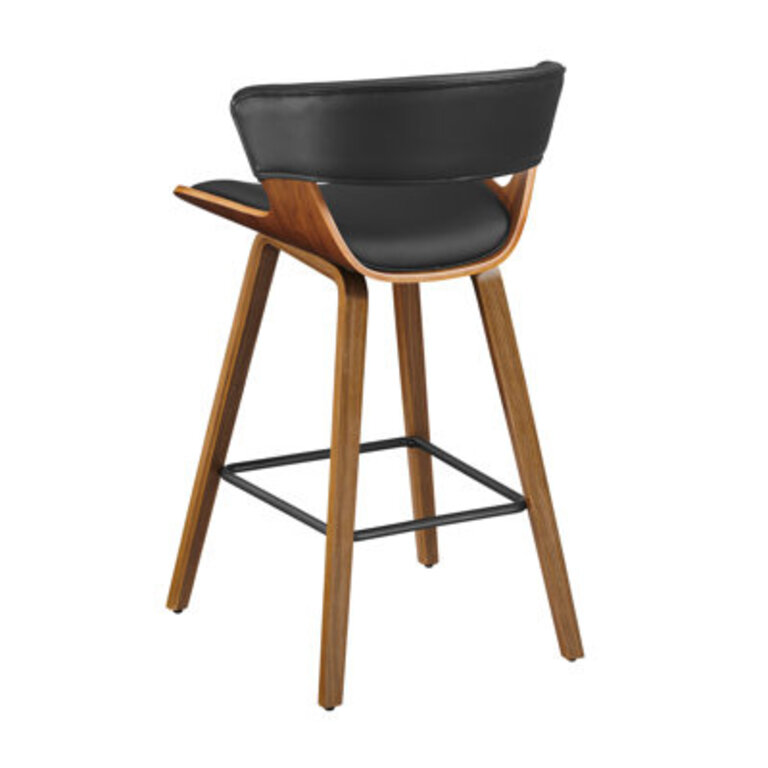 Binni PU 26.97" Bar & Counter Stools Finish: Brown, Upholstery: Black
