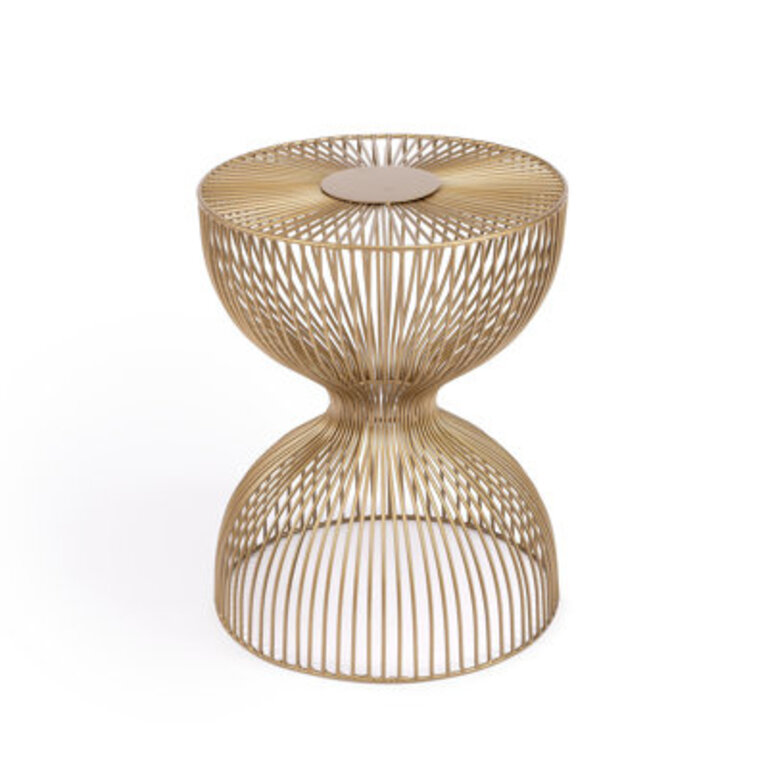 Candace End Table Color: Gold